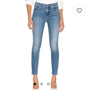 MOTHER JEANS HIGH WAISTED LOOKER ANKLE FRAY FURIOUSLY HAPPY SZ 29